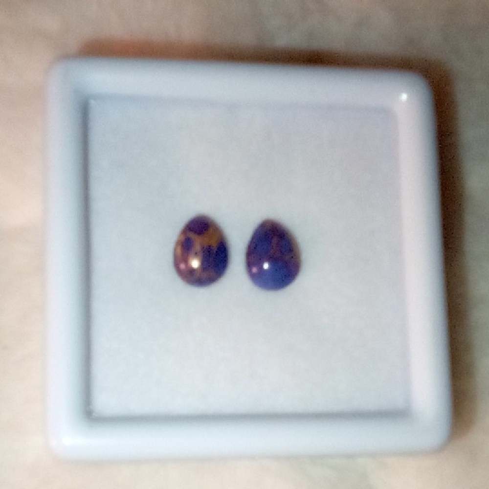 Elegant Purple Teardrop Earrings